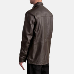 Men's Haven Brown Leather Shirt Style Jacket