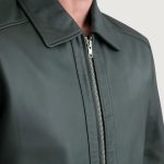 Men's Inferno Green Leather Jacket