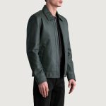 Men's Inferno Green Leather Jacket