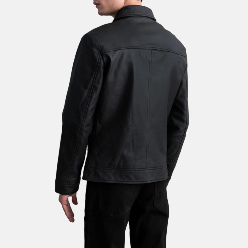 Men's Inferno Matte Black Leather Jacket