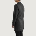 Men's Infinity Black Leather Coat