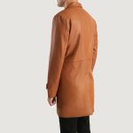 Men's Infinity Tan Brown Leather Coat