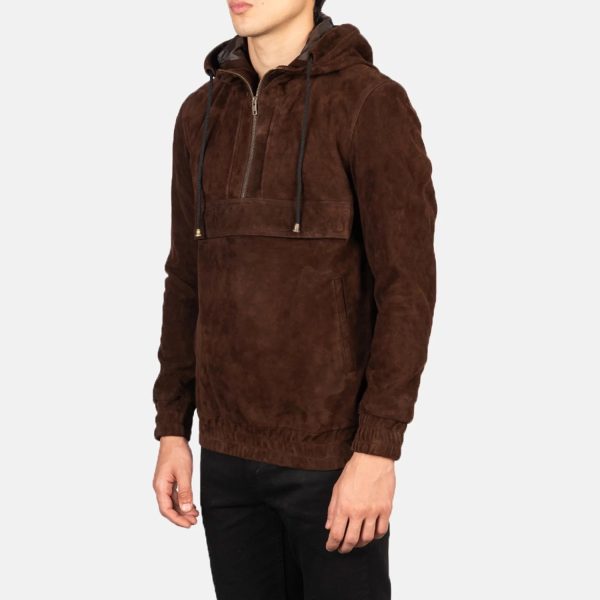 Men_s_Kenton_Hooded_Mocha_Suede_Pullover_Jacket_Side_Pose