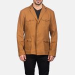 Mens's Kajetan Khaki Safari Jacket