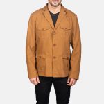 Mens's Kajetan Khaki Safari Jacket