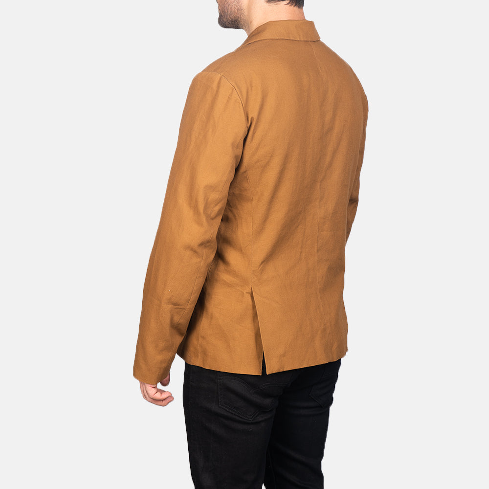 Mens's Kajetan Khaki Safari Jacket