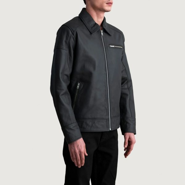 Men_s_Lavendard_Matte_Black_Leather_Biker_Jacket_Side_Pose-3-1724142940378