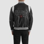 Men's Liberte Texas Black Leather Varsity Jacket