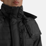 Men's Malcolm Black Hooded Puffer Jacket