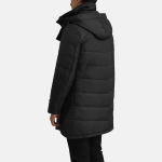 Men's Moore Black Hooded Parka Jacket
