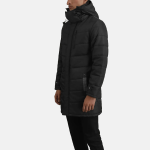 Men's Moore Black Hooded Parka Jacket