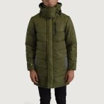 Men's Moore Green Hooded Parka Jacket