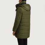 Men's Moore Green Hooded Parka Jacket