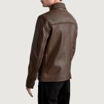 Men's Mystical Pullup Brown Leather Jacket