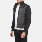 Men's Nashville Quilted Black Windbreaker Jacket