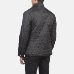 Men's Nelson Quilted Black Windbreaker Jacket