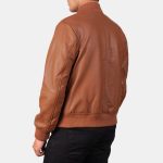 Men's Shane Brown Leather Bomber Jacket