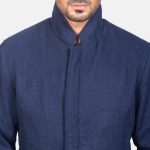 Men's Thomas Navy Blue Premium Wool Jacket