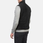 Men's Tony Black Suede Leather Vest
