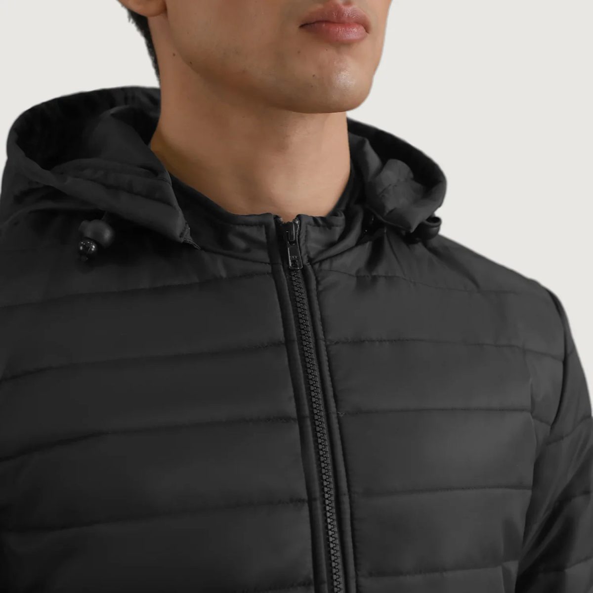 Men's Tyler Black Hooded Puffer Jacket