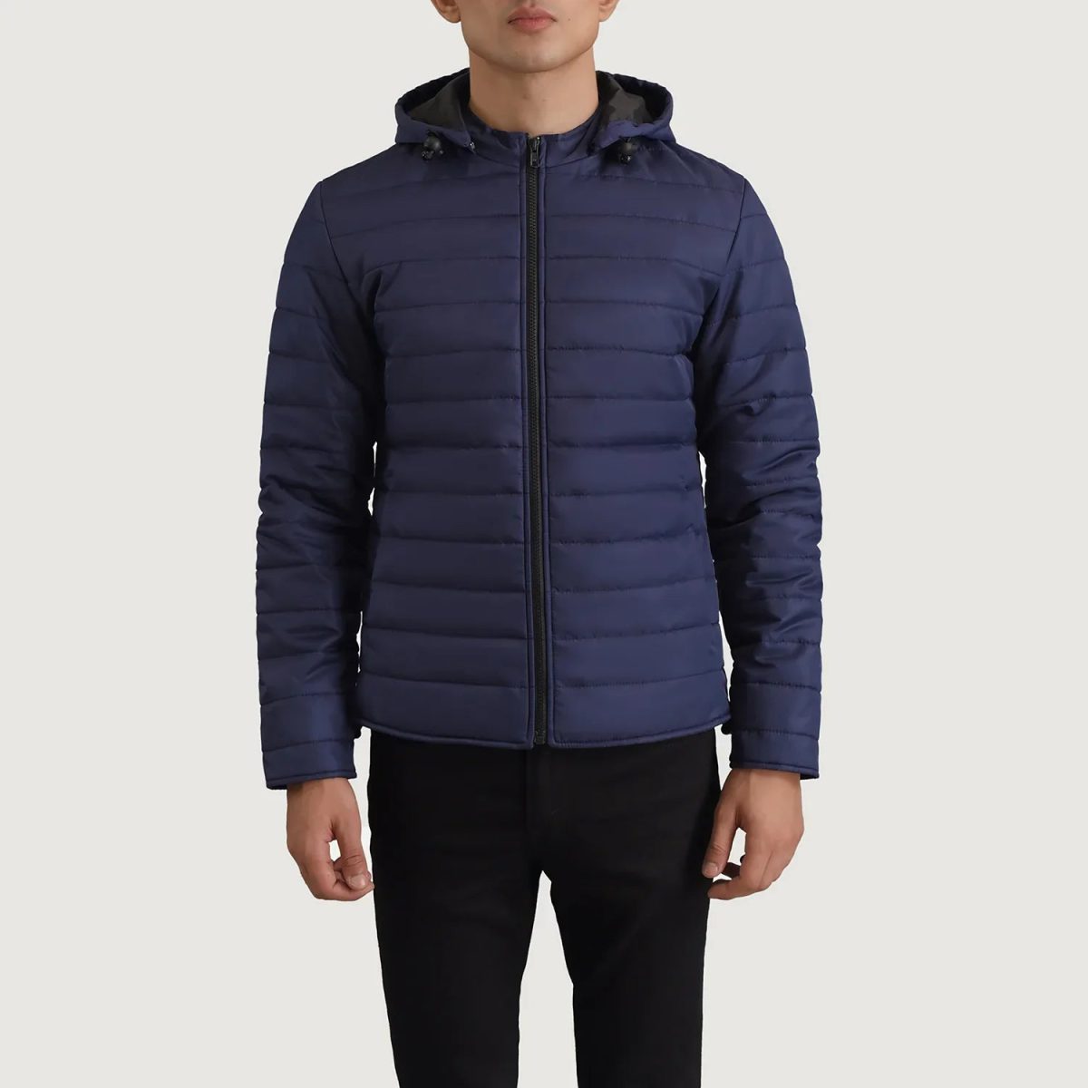 Men's Tyler Blue Hooded Puffer Jacket