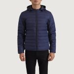 Men's Tyler Blue Hooded Puffer Jacket