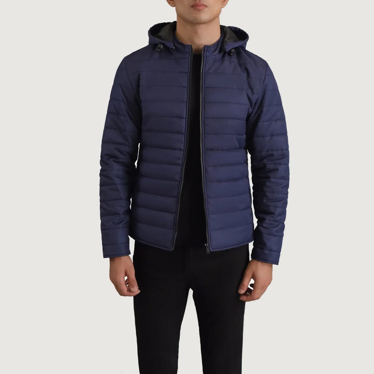 Men's Tyler Blue Hooded Puffer Jacket