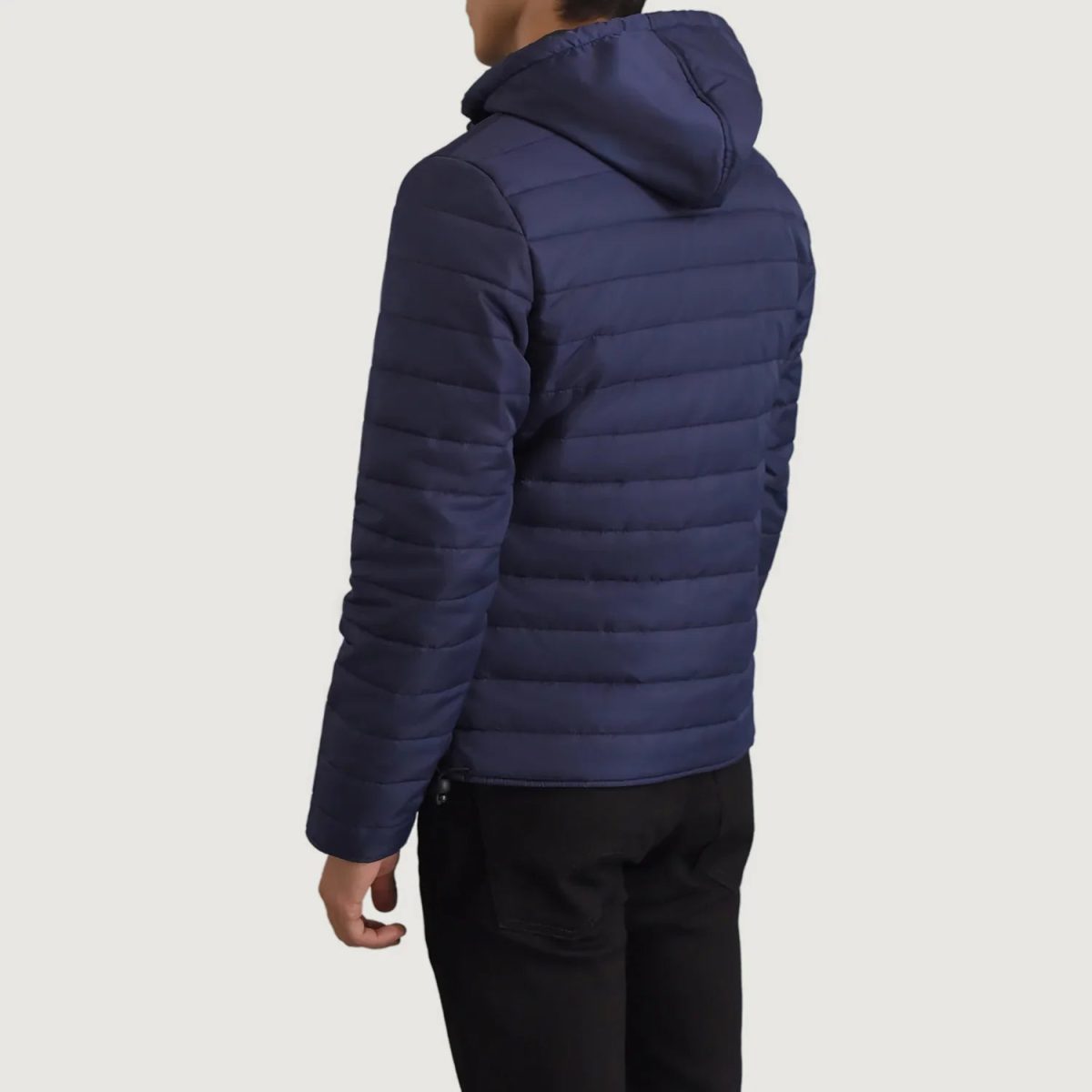 Men's Tyler Blue Hooded Puffer Jacket