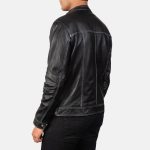 Men's Youngster Black Leather Biker Jacket