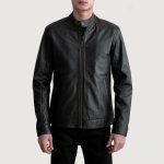 Men's Zen Black Leather Biker Jacket
