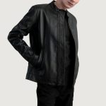 Men's Zen Black Leather Biker Jacket