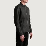 Men's Zen Tumbled Brown Leather Biker Jacket