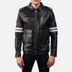 Men's Dragonhide Black Leather Jacket