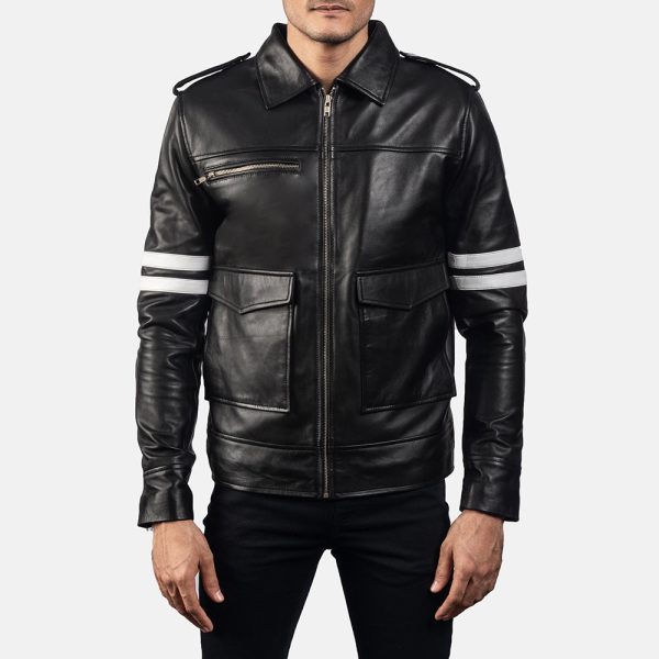 Men's Dragonhide Black Leather Jacket