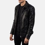 Men's Legacy Black Leather Biker Jacket