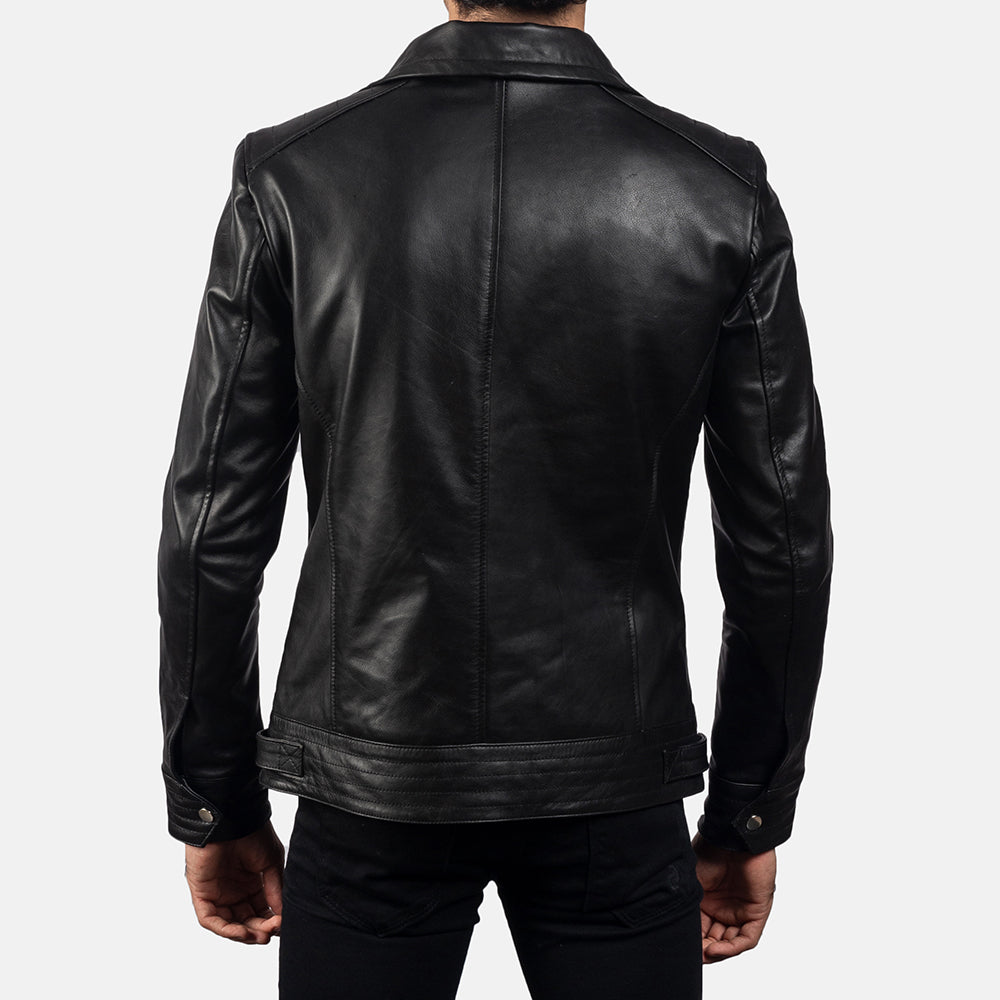 Men's Legacy Black Leather Biker Jacket
