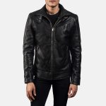 Men's Legacy Black Leather Biker Jacket