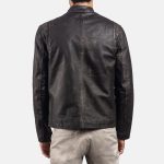 Men's Rustic Brown Leather Biker Jacket