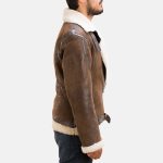 Men's Forest Double Face Shearling Leather Jacket