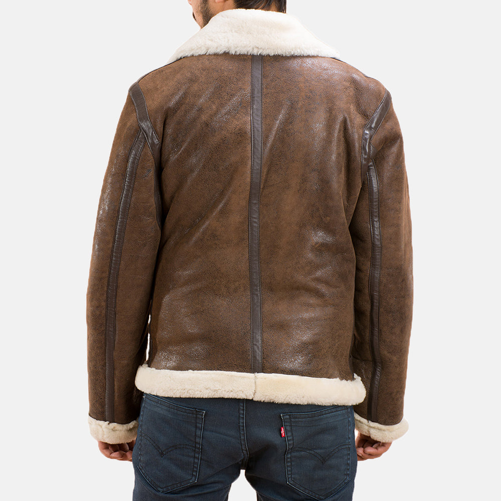Men's Forest Double Face Shearling Leather Jacket