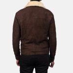 Men's Coffner Brown Shearling Fur Leather Jacket