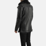Men's Furcliff Black Leather Jacket