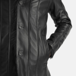 Men's Furcliff Black Leather Jacket