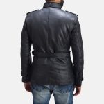 Men's Hunter Black Leather Jacket
