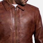 Men's Inferno Brown Leather Jacket
