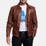 Men's Inferno Brown Leather Jacket
