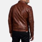 Men's Inferno Brown Leather Jacket