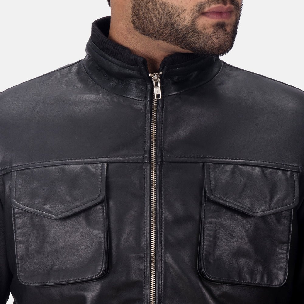 Men's Maurice Black Leather Jacket