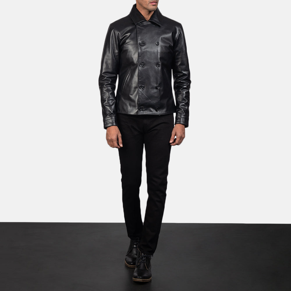 Men's Mod Black Leather Jacket