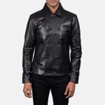 Men's Mod Black Leather Jacket